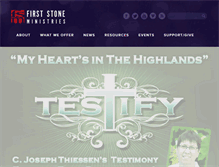 Tablet Screenshot of firststone.org